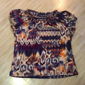 🟠 Chaps Multi Colored Blouse